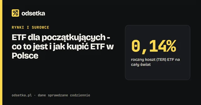 ETF dla początkujących - co to jest i jak kupić ETF w Polsce